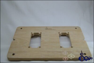 Humbucker pickup routing template