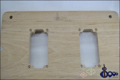 Humbucker pickup routing template