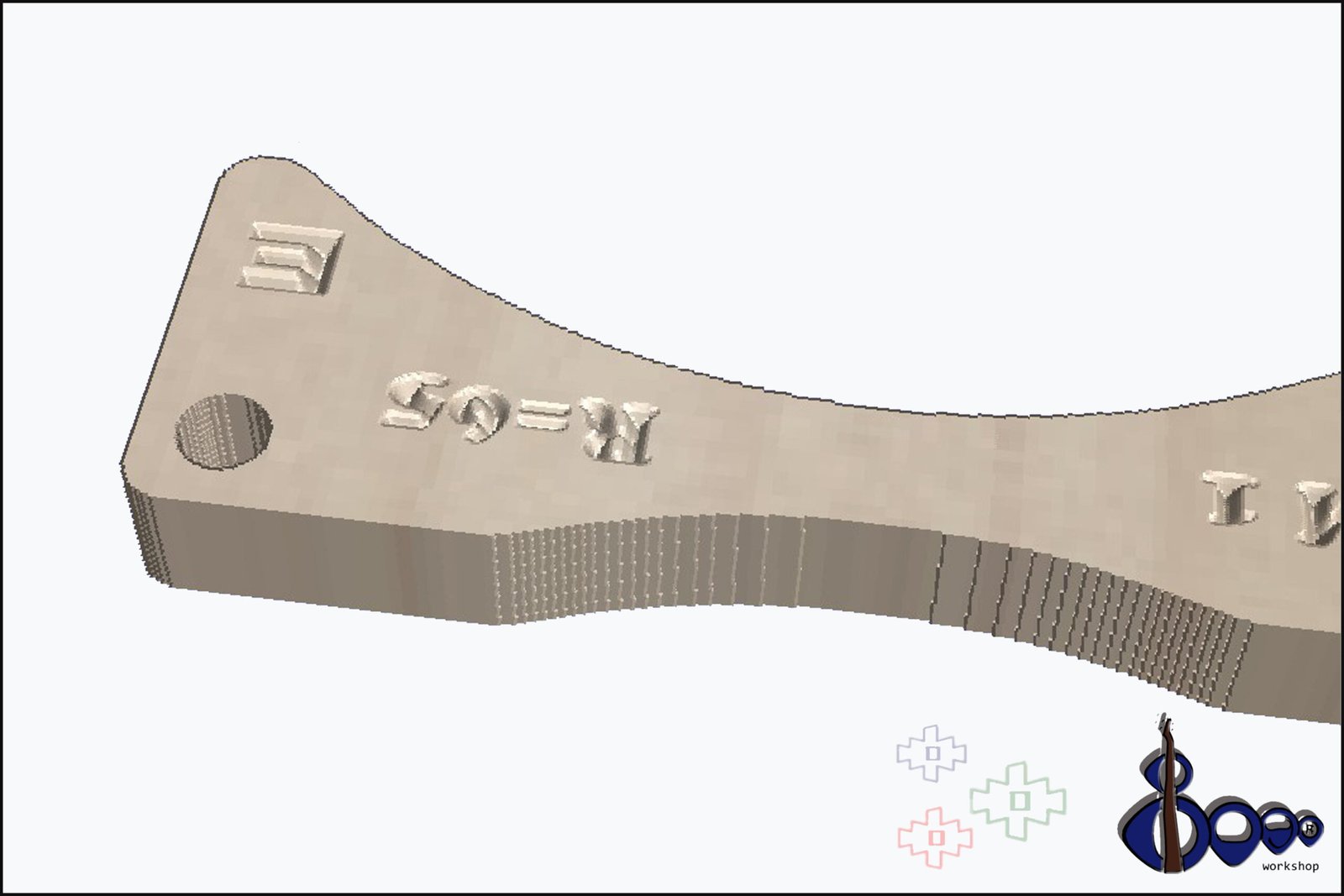 Double bass fingerboard radius check tool bogo