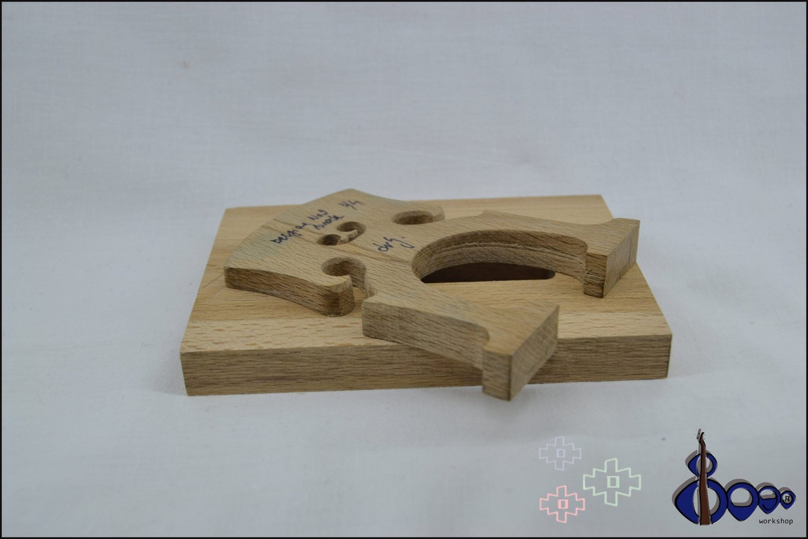Belgian Cello Bridge Three-Quarter – Professional Maple Bridge