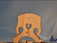 French Cello Bridge Three-Quarter – Handcrafted Maple Model