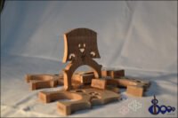 Baroque cello bridge in maple or ash – available in 1/4 to 4/4 sizes for historical performance