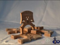 Baroque cello bridge in maple or ash – available in 1/4 to 4/4 sizes for historical performance