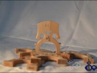 Bausch cello bridge by dr G – Baroque-style in maple or ash for all cello sizes