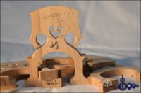German cello bridge in maple or ash – available in 1/4, 1/2, 3/4, 4/4 sizes