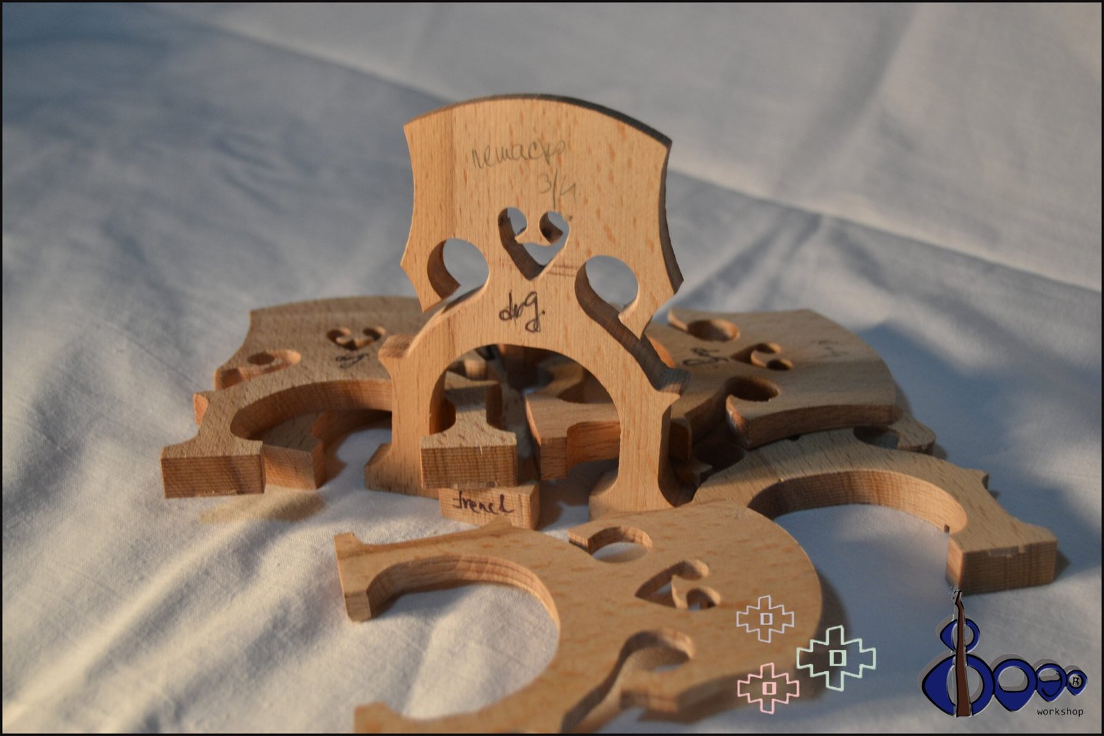 German Cello Bridge Three-Quarter – Handcrafted Model