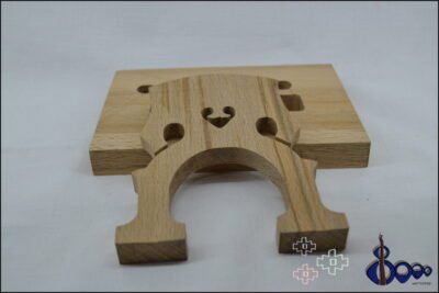 French 2 Cello Bridge Quarter Size – High‑Grade Maple Model - Image 3