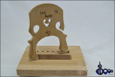 Adjustable Cello Bridge Half Size – Self-Leveling Maple Model - Image 7
