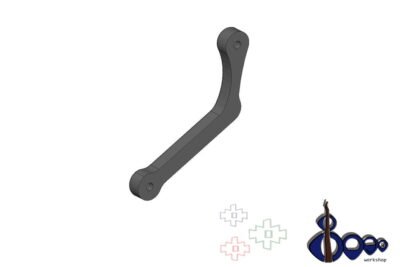 Thumb rest for Fender Jazz 4 post 2010 (M-2)