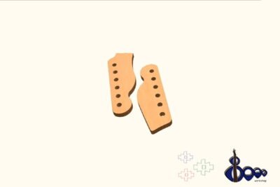 Fender headstock routing template (M-1/20)