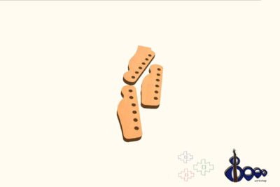 Fender headstock routing template (M-2/20)