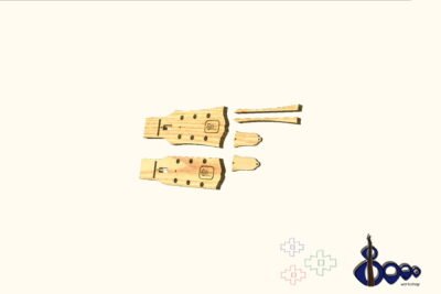 Gibson ES-355 Headstock Routing template