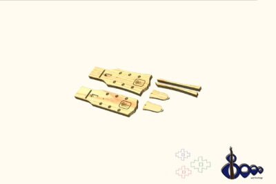 Gibson ES-355 Headstock Routing template