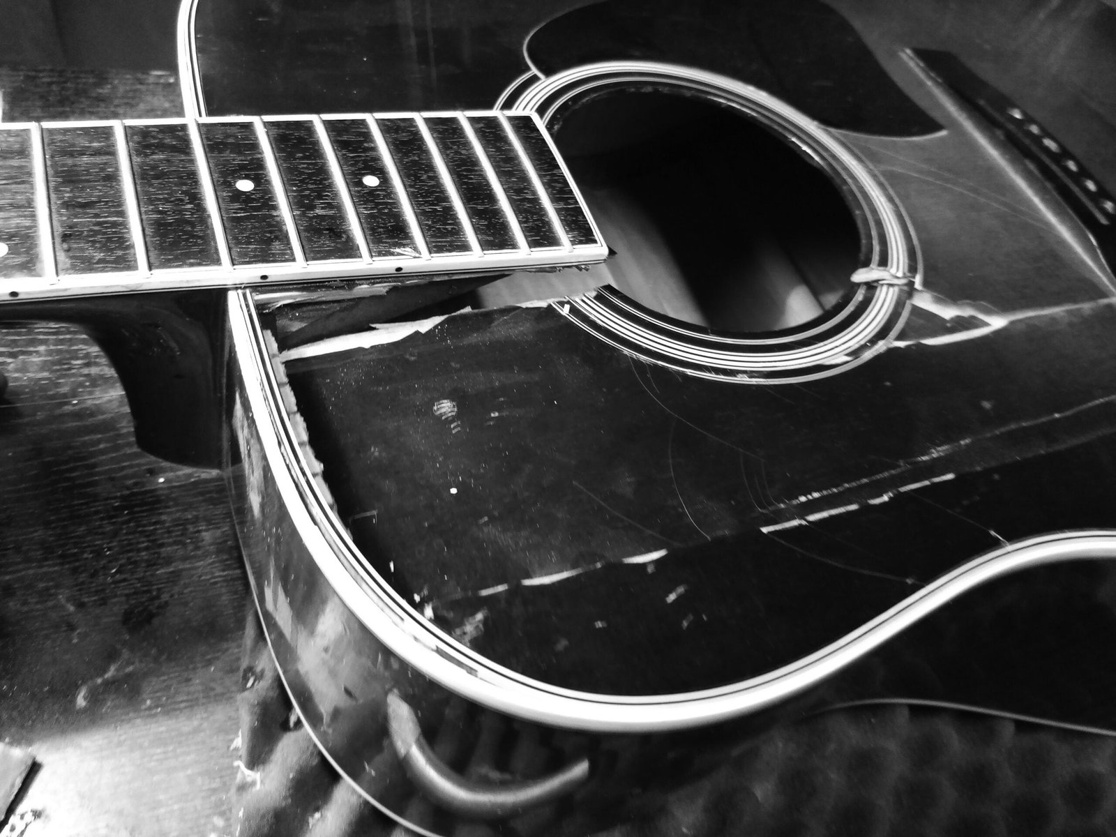 Acoustic guitar bridge problems