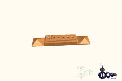 Bridge for acoustic guitar Parlor 2