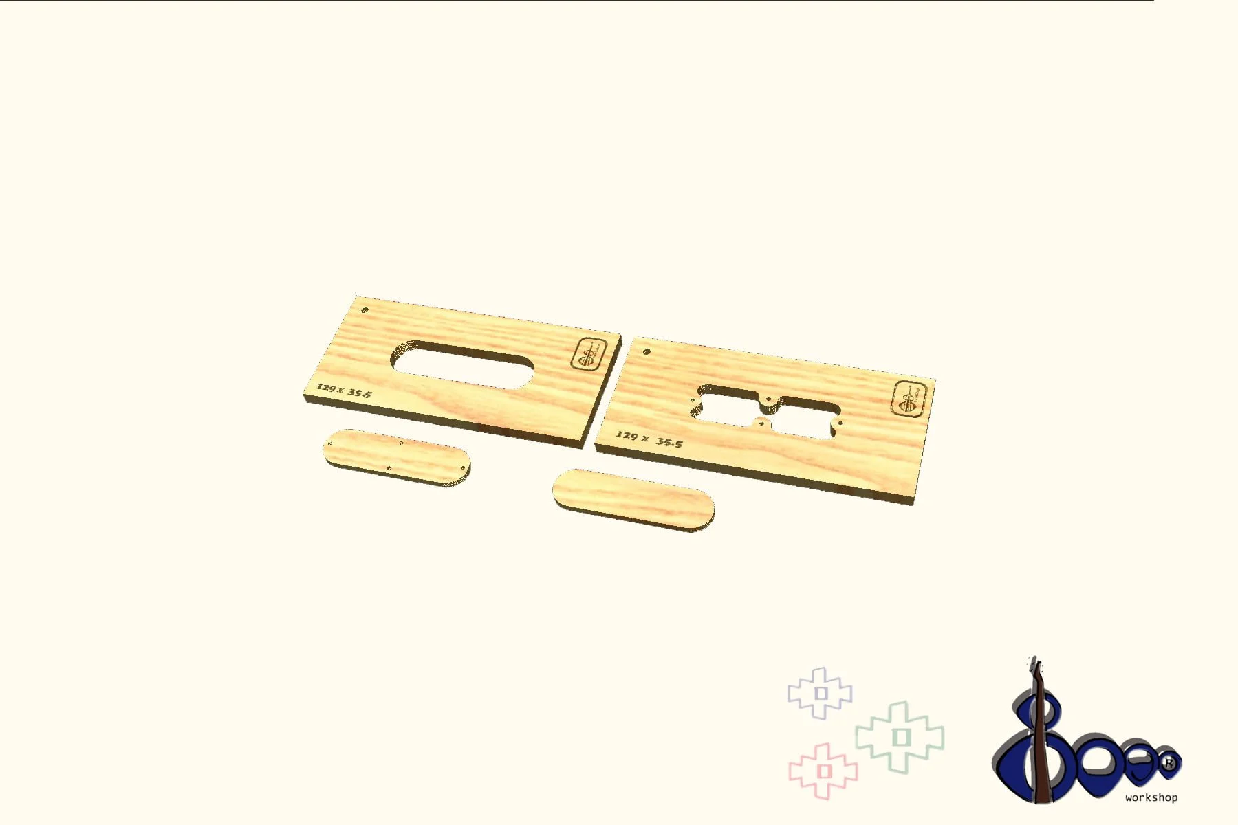Control Cavity Routing Set (M-44/12.9 x 3.55)