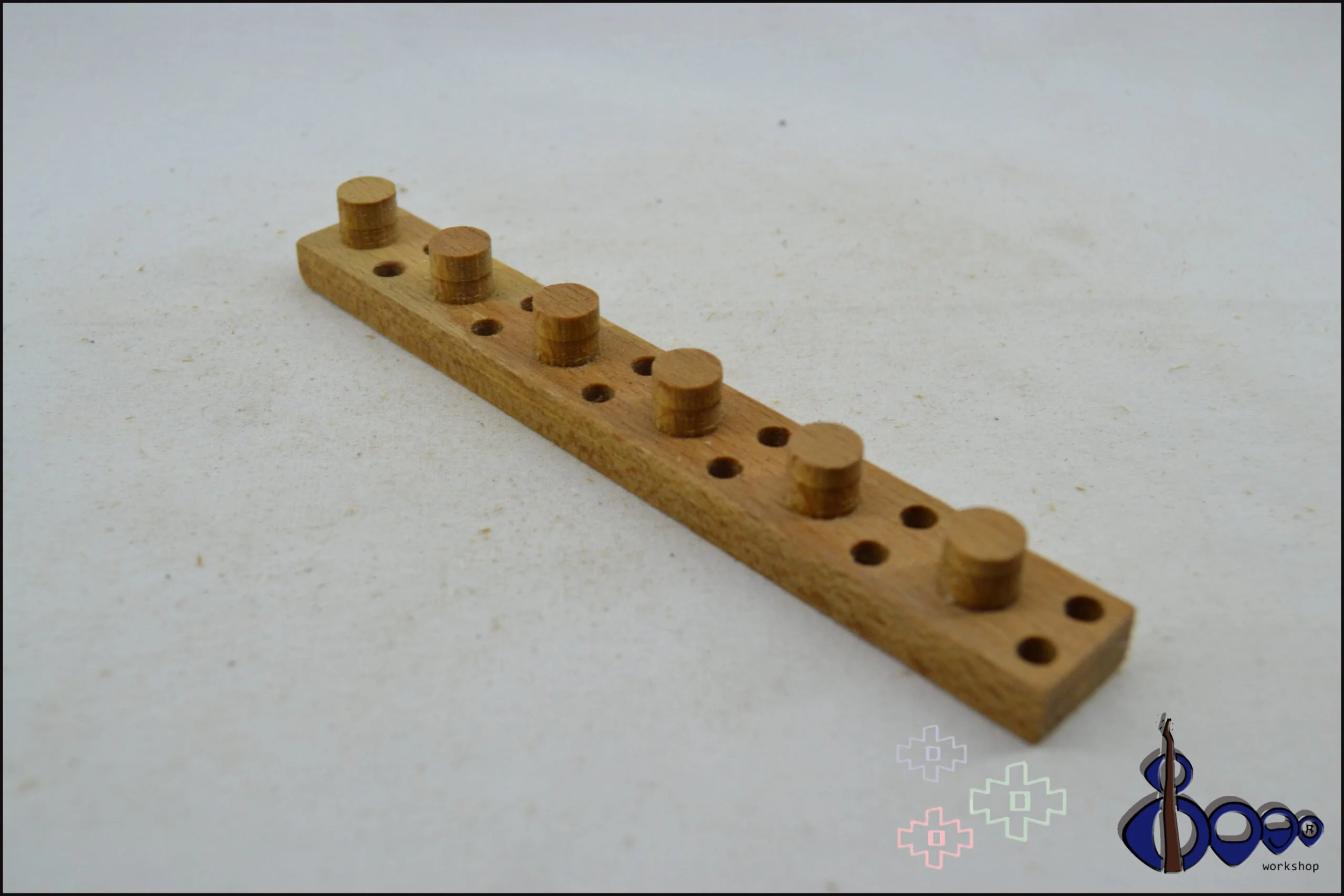 Fender American Standard tuners screws drilling template