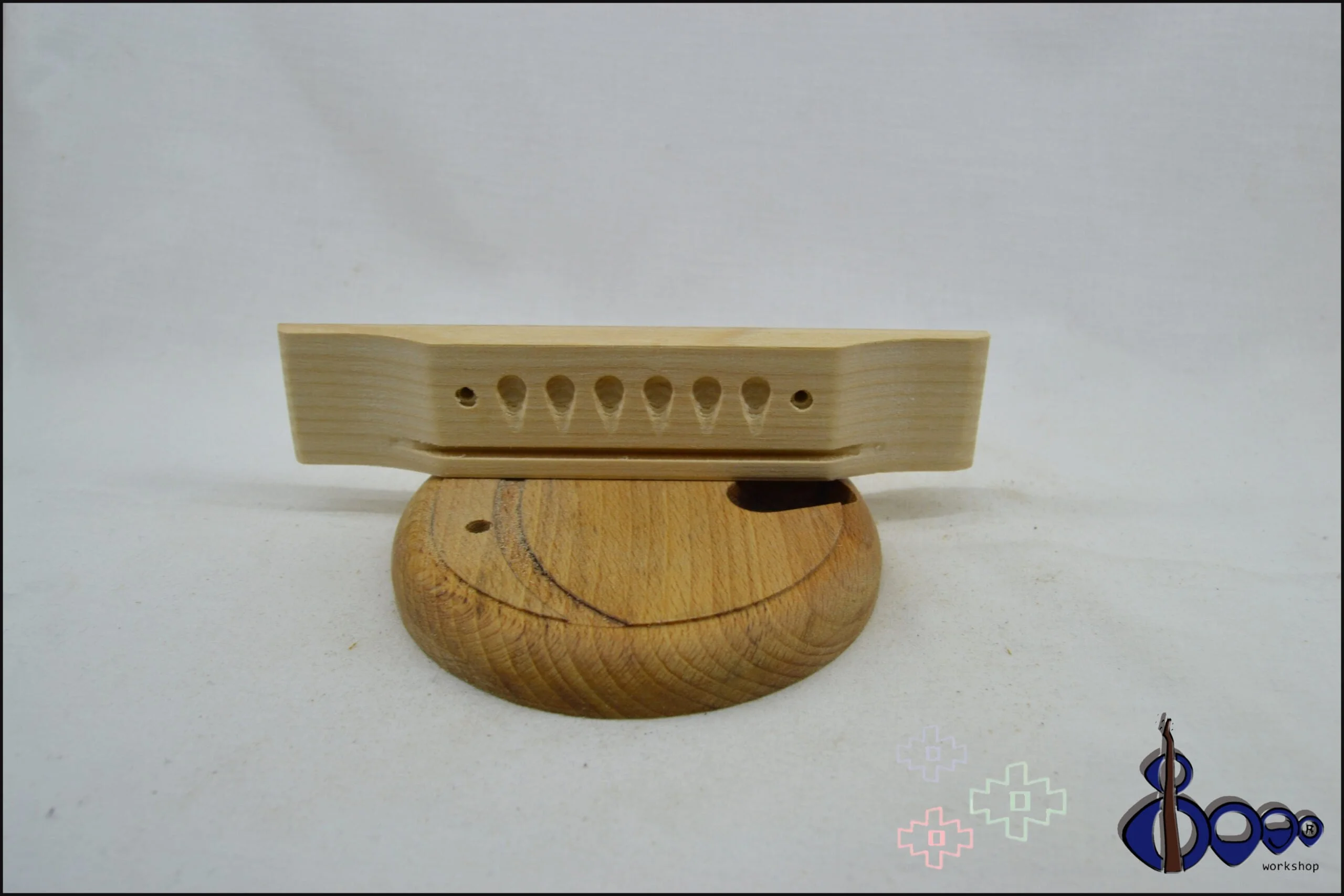 Martin style bridge for acoustic guitar