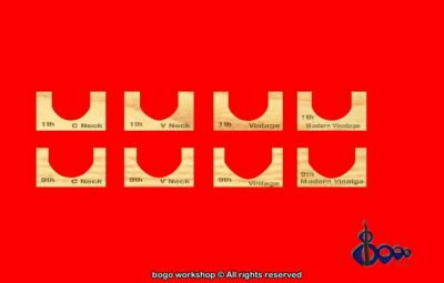 Neck profile templates for Acoustic/ Western guitars