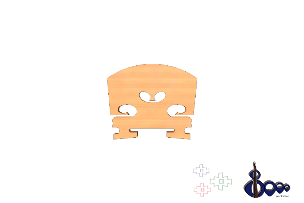 Violin bridge 1/2 German model bogo